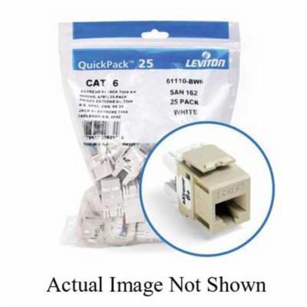 Leviton RJ JACK AND MODULE JACK EXTREME C6 25PK IV 61110-BI6